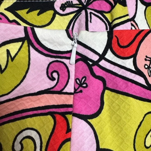 Essentials G Floral Hibiscus Pink Ankle Length Pants Size 8 - Picture 4 of 6